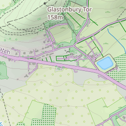 glastonbury tor location map