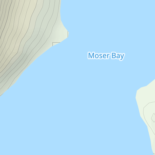 Moser Bay Topo Map AK, Kodiak Island County (Trinity Islands D-1 Area) Topo  Zone
