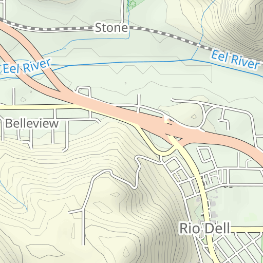 Rio Dell Topo Map CA, Humboldt County (Scotia Area) Rio Dell Topo Map CA, Humboldt County (Scotia Area)