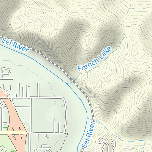 Rio Dell Topo Map CA, Humboldt County (Scotia Area) Rio Dell Topo Map CA, Humboldt County (Scotia Area)
