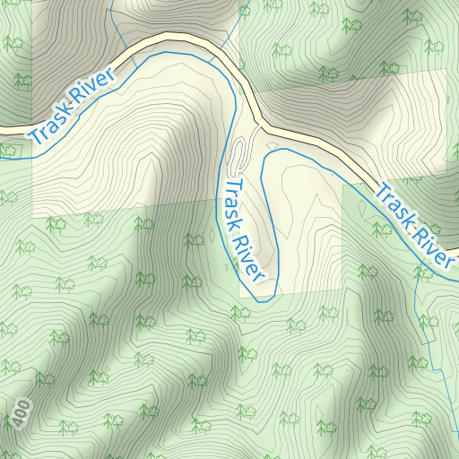 Upper Peninsula Pole Slide Boat Ramp Topo Map OR Tillamook County