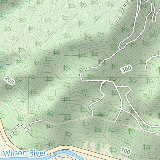 Demoley Wilson County Park Topo Map OR Tillamook County The