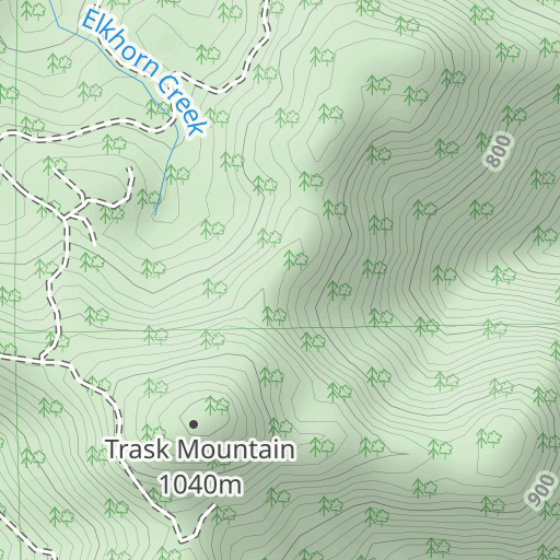 Trask Mountain Topo Map OR Yamhill County Trask Mountain Area