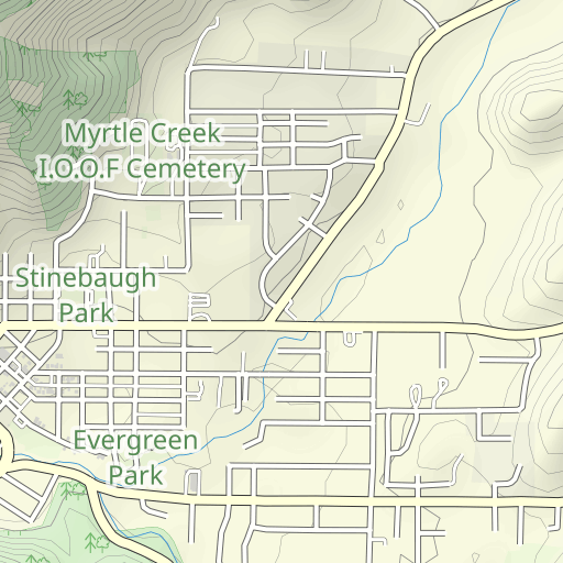 Myrtle Creek Oregon Map Myrtle Creek Topo Map Or, Douglas County (Myrtle Creek Area) Topo Zone