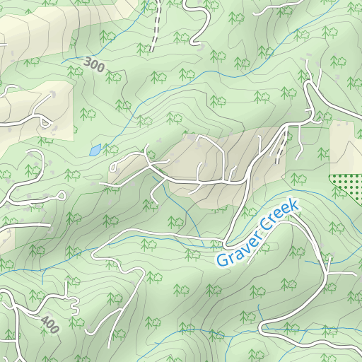 Graver Creek Topo Map OR, Washington County (Laurelwood Area)