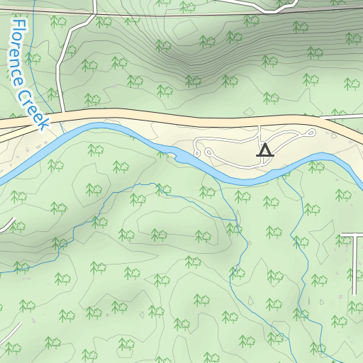 USGS Topographic Map  McKENZIE RIVER Oregon 1983-100K 