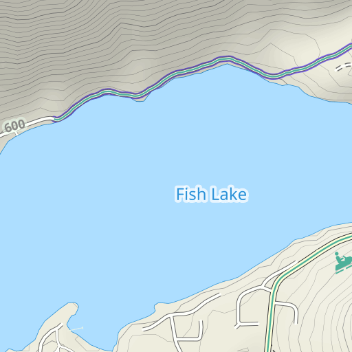 fish lake topo map