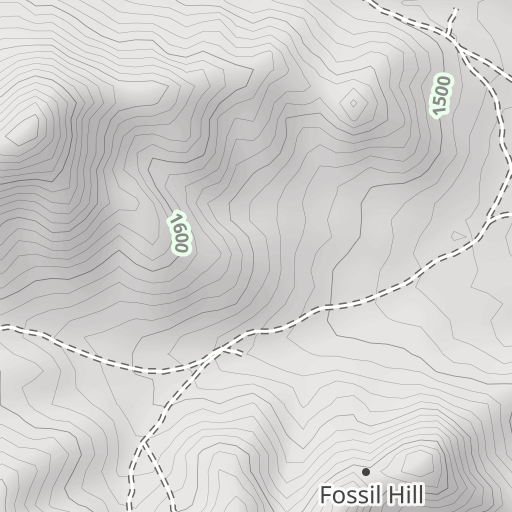 Fossil Hill Topo Map NV, Pershing County (Fitting Area)