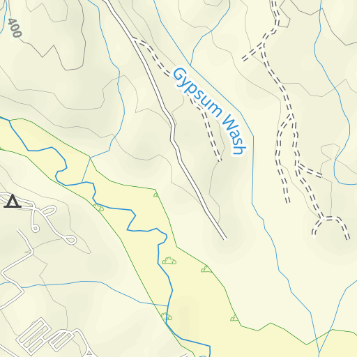 Map of the Las Vegas Wash and surrounding area with sampling points