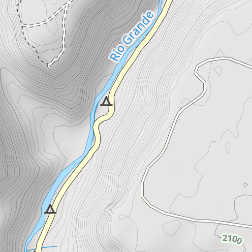 Rio Grande Gorge State Park Topo Map Nm Taos County Carson Area Topo Zone