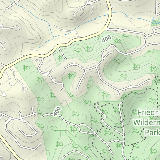 Friedrich Wilderness Park Map Friedrich Wilderness Park Trail Network Topo Map Tx, Bexar County (Van Raub  Area) Topo Zone