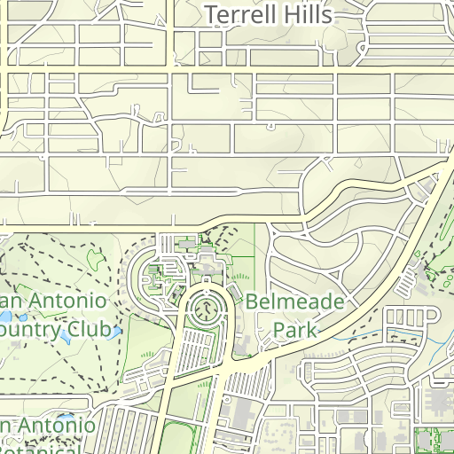 South Park Mall Shopping Center Topo Map TX, Bexar County (Terrell