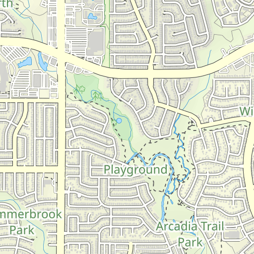 Fossil Hill Middle School Football Field Topo Map TX, Tarrant County  (Keller Area) Topo Zone