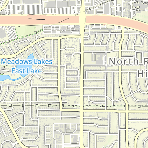 North Richland Hills Topo Map TX, Tarrant County (Hurst Area)