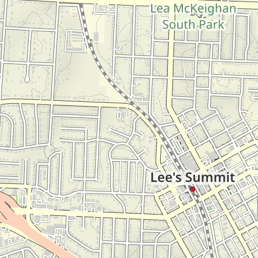 Lees Summit Topo Map MO, Jackson County (Lees Summit Area)