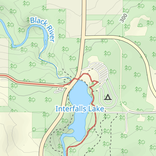 Pattison State Park Map Pattison State Park Topo Map Wi, Douglas County (Sunnyside Area) Topo Zone