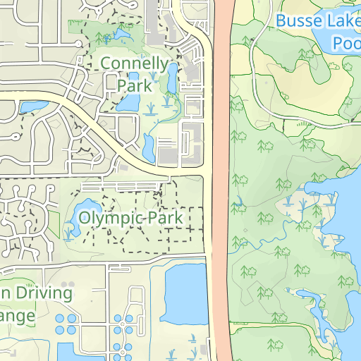 Woodfield Mall Shopping Center Topo Map IL, Cook County (Palatine