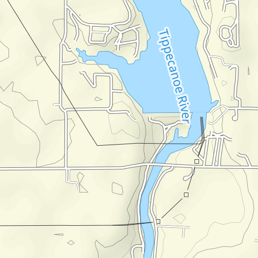 Lake Freeman Indiana Map Lake Freeman Topo Map In, Carroll County (Monticello South Area) Topo Zone