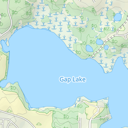 Gap Lake Topo Map FL, Washington County (Gap Lake Area)