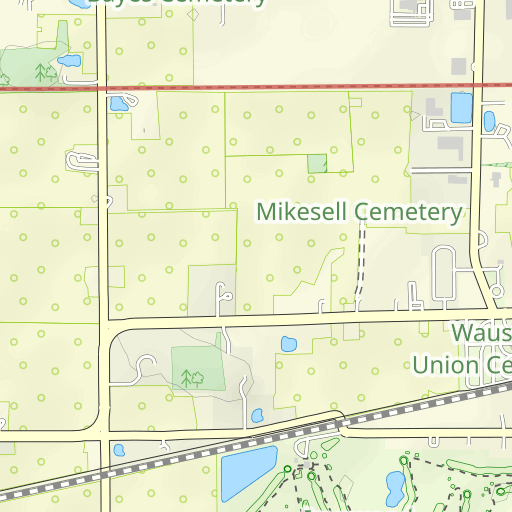 Ironwood Golf Course Topo Map OH, Fulton County (Wauseon Area)