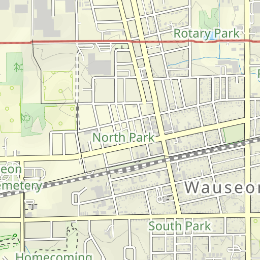 Ironwood Golf Course Topo Map OH, Fulton County (Wauseon Area)