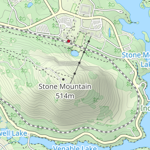 stone mountain map