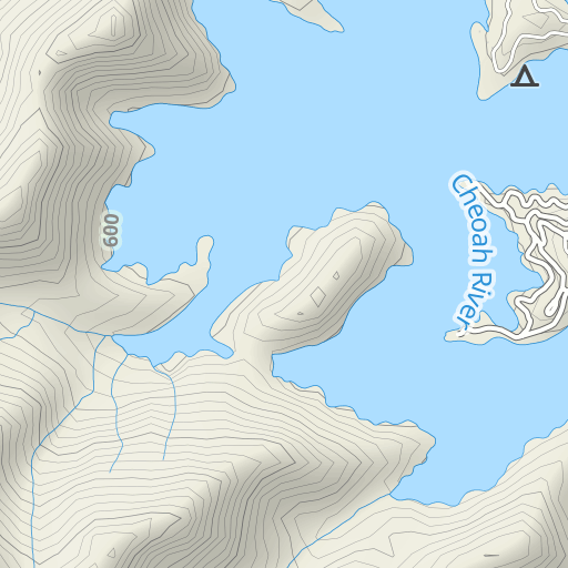 West Buffalo Creek Topo Map NC, Graham County (Robbinsville Area)