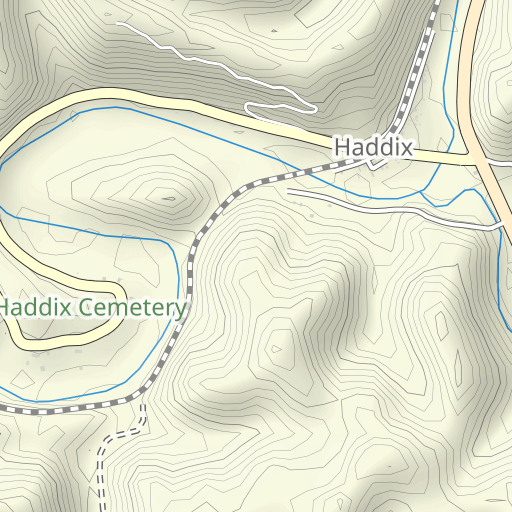 Troublesome Creek Kentucky Map Troublesome Creek Topo Map Ky, Breathitt County (Haddix Area) Topo Zone
