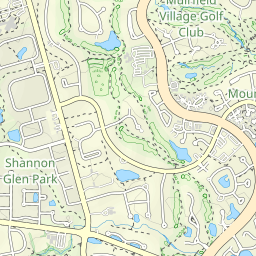 Muirfield Golf Course Topo Map OH, Delaware County (Shawnee Hills Area)
