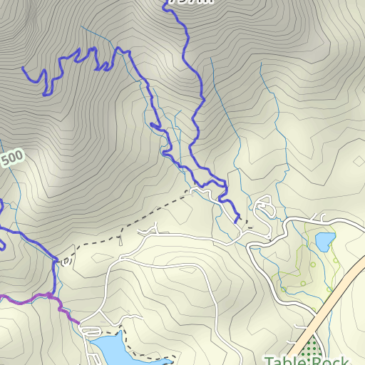 Table Rock State Park Trail Map