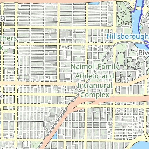 Hillsborough County topographic map, elevation, terrain