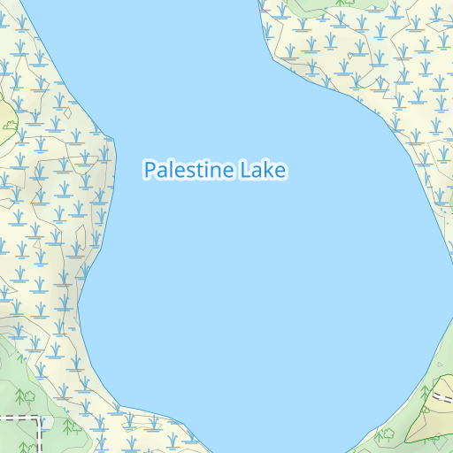Lake Palestine Topo Map Ynedkcnsdgkpbm
