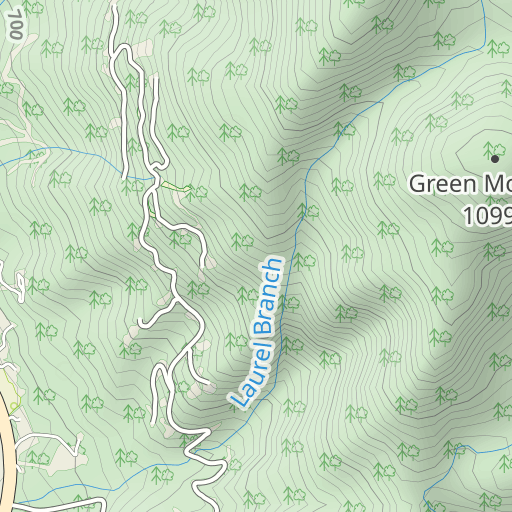 Linville Gorge Topo Map Linville Gorge Wilderness Topo Map Nc, Burke County (Linville Falls Area)  Topo Zone