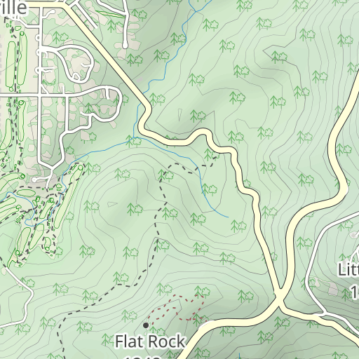 map of flat rock nc