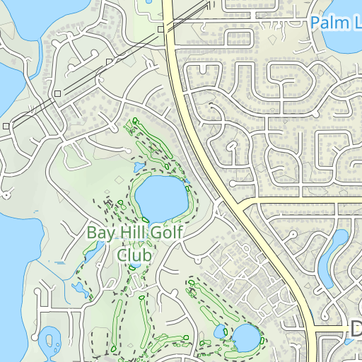 Bay Hill Country Club Marina Topo Map FL, Orange County (Windermere Area)