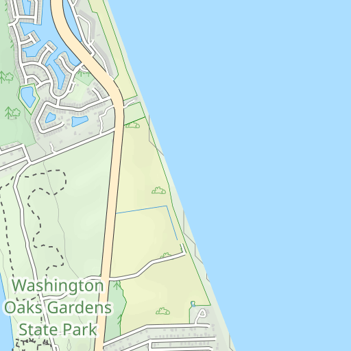 Washington Oaks State Park Map Washington Oaks Gardens State Park Topo Map Fl, Flagler County (Matanzas  Inlet Area) Topo Zone