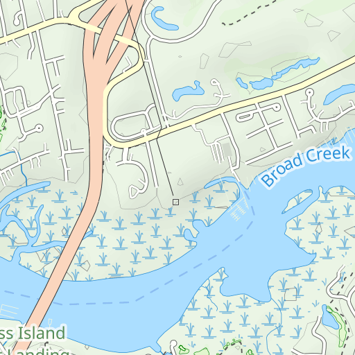 Harbour Town Golf Links Topo Map SC, Beaufort County (Hilton Head Area)