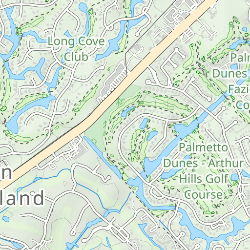 Harbour Town Golf Links Topo Map SC, Beaufort County (Hilton Head Area)