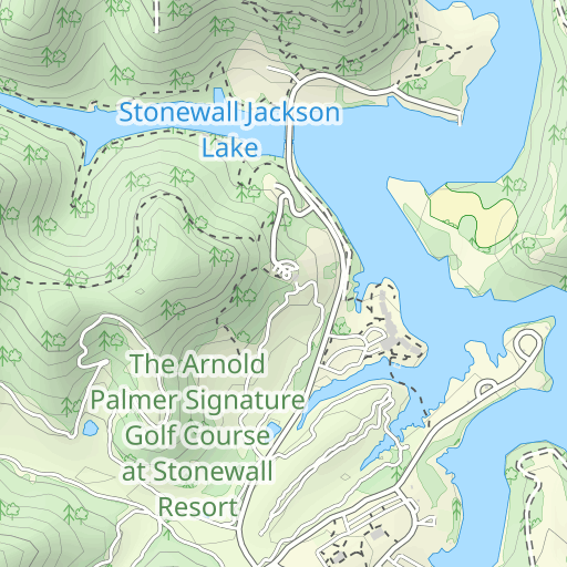 Stonewall Jackson Lake Map Stonewall Jackson Lake State Park Topo Map Wv Lewis County Roanoke Area Topo Zone