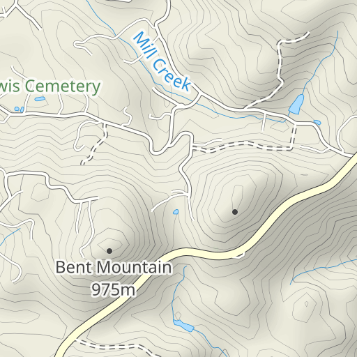 bent mountain military grid map