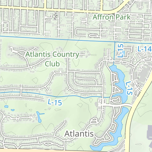 Maralago Cay of West Palm Beach Mobile Home Park Topo Map FL, Palm Beach  County (Lake Worth Area)