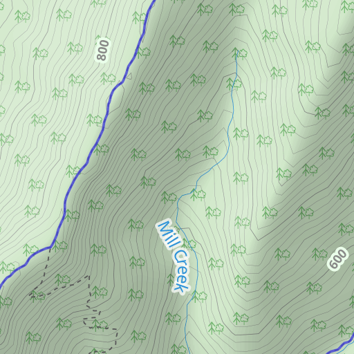 Mill Mountain Trail Map Mill Mountain Trail Topo Map Va, Shenandoah County (Wolf Gap Area) Topo Zone
