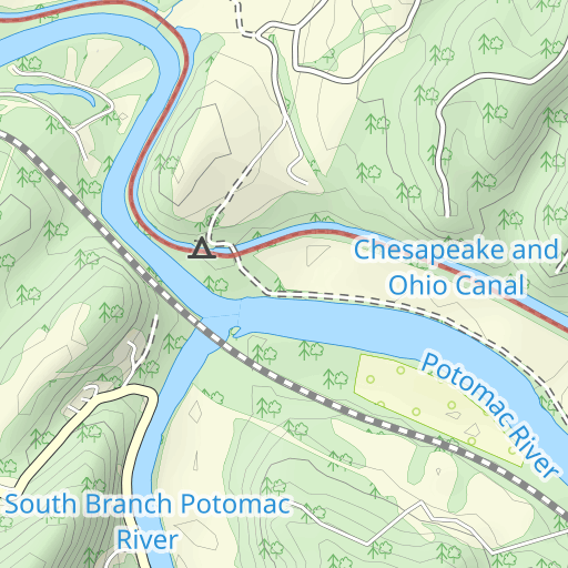 where is the potomac river located on a map