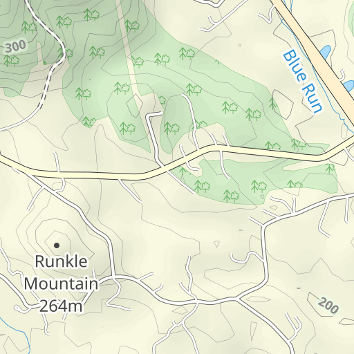 Parker Mountain Topo Map VA, Greene County (Swift Run Gap Area)