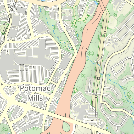 Potomac Mills Map - Retail area - Prince William County, Virginia, USA