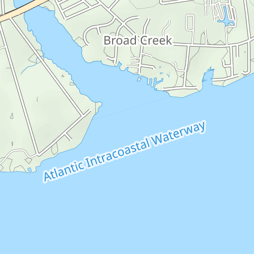 Bogue Sound Fishing Map Bogue Sound Topo Map Nc, Carteret County (Salter Path Area) Topo Zone