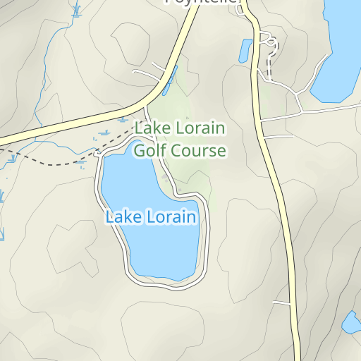 Lake Lorain Topo Map PA, Wayne County (Orson Area)