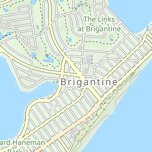 Map Of Brigantine Nj Brigantine Topo Map Nj, Atlantic County (Brigantine Inlet Area) Topo Zone