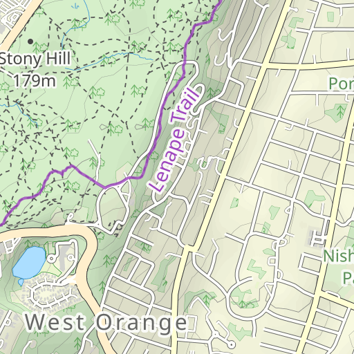 Eagle Rock Reservation Trail Map Eagle Rock Reservation Topo Map Nj Essex County Orange Area Topo Zone