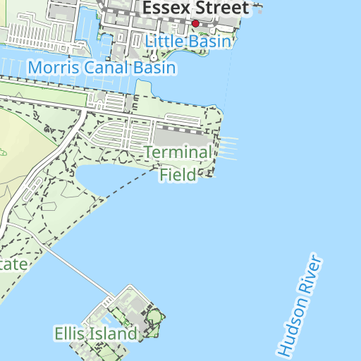 ellis island statue of liberty map
